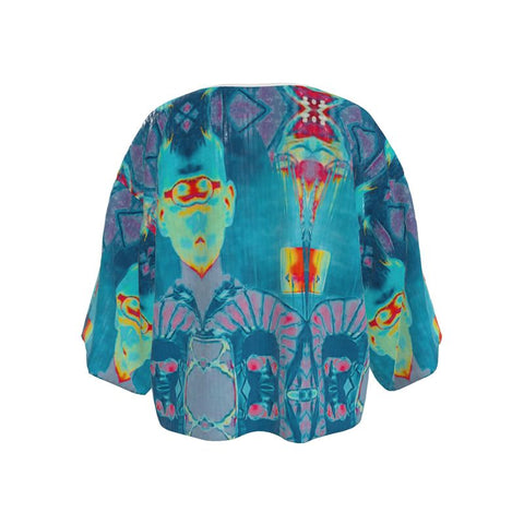 'Let Them Eat AI' Mini Kimono Jacket