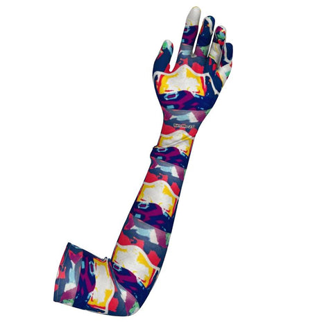 'Two Halves of the Same Coin' Long Gloves