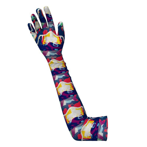 'Two Halves of the Same Coin' Long Gloves