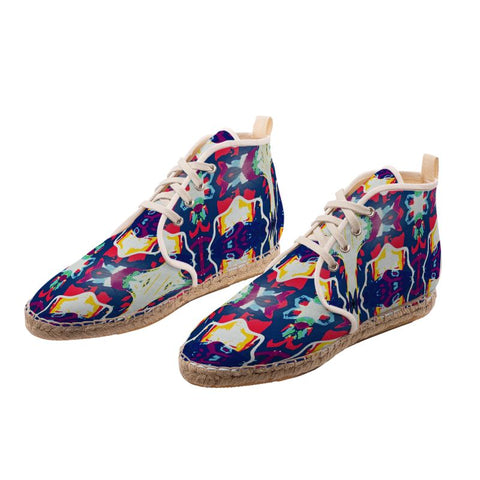 'Two Halves of the Same Coin' Hi Top Espadrilles