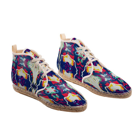 'Two Halves of the Same Coin' Hi Top Espadrilles