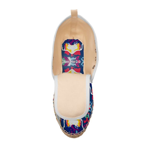 'Two Halves of the Same Coin' Hi Top Espadrilles