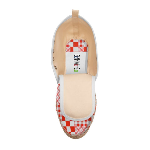 'Gingham Hobo' Hi Top Espadrilles