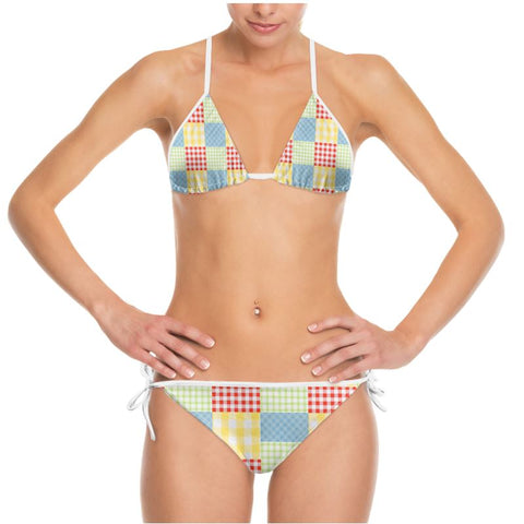 'Gingham Patchwork' Bikini