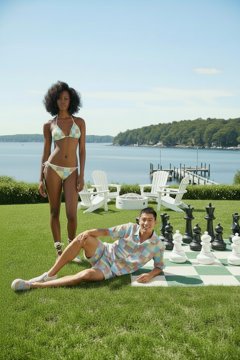 'Gingham Patchwork' Bikini