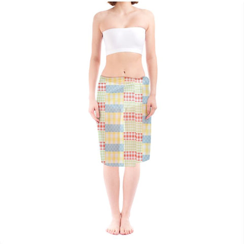 'Gingham Patchwork' Sarong