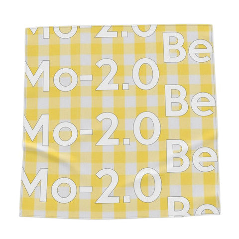 'Gingham Logo Limoncello' Bandana