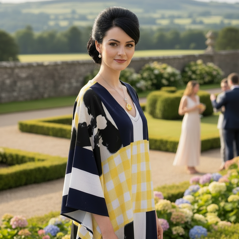 'Gingham Ben Litmus' Kaftan