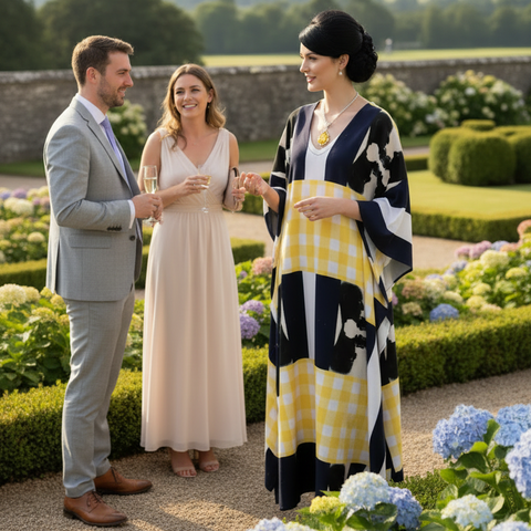 'Gingham Ben Litmus' Kaftan