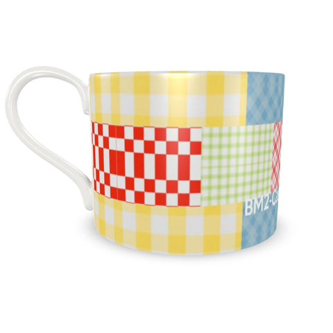 BM2-Casa 'Gingham Patchwork' Cup and Saucer