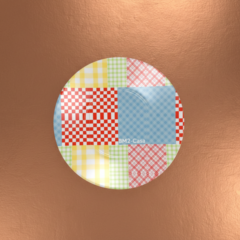 BM2-Casa 'Gingham Patchwork' Cup and Saucer