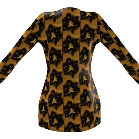 'Una Tulipa Stamen' Ladies Cardigan With Pockets