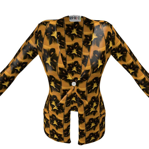 'Una Tulipa Stamen' Ladies Cardigan With Pockets
