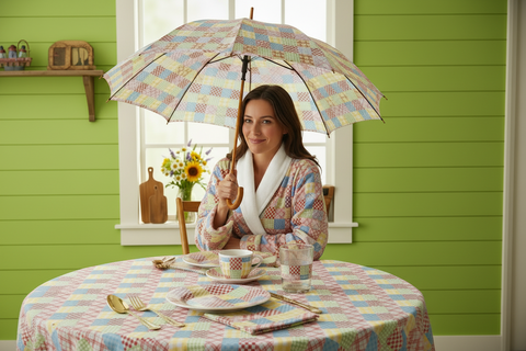 'Gingham Patchwork' Tablecloth