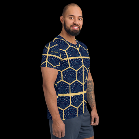 'Honeycomb Ben' All-Over Print Men's Athletic T-shirt