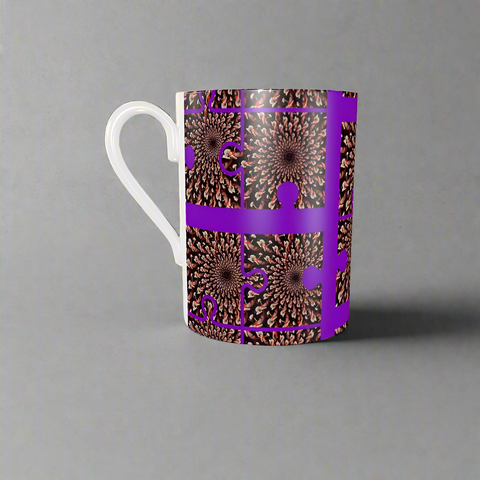 BM2-Casa 'Purple Peacock' Cup & Saucer