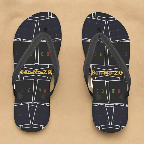 'Blackout' Men's Flip Flops