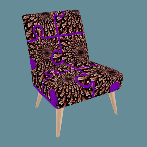 BM2-Casa 'Purple Peacock' Occasional Chair