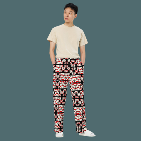 'Bird On High' All-Over Print Unisex Wide-Leg Lounge Pants