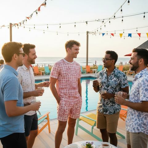 'Scan Me' Men’s Recycled Swim Trunks