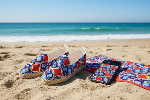 ‘American Dream Red’ Unisex Espadrille Loafers