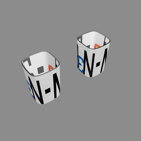 BM2-Casa 'Logo' Square Shot Glasses