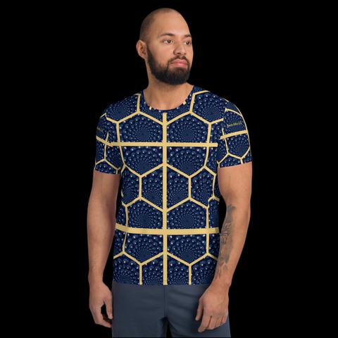 'Honeycomb Ben' All-Over Print Men's Athletic T-shirt