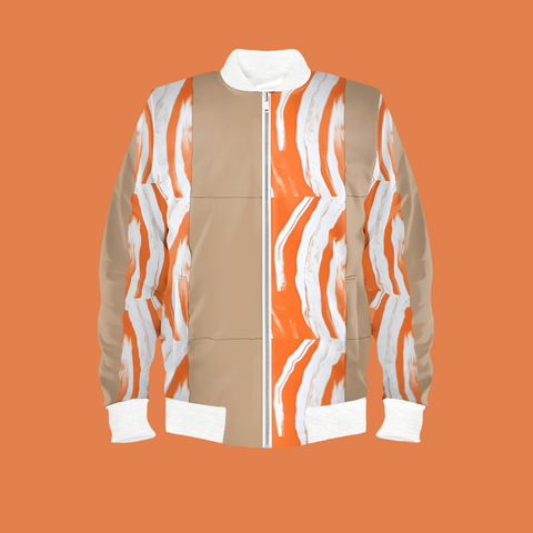 'Orange Swirl' Men's Bomber Jacket