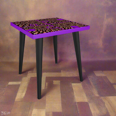 BM2-Casa  'Purple Peacock' Side Table