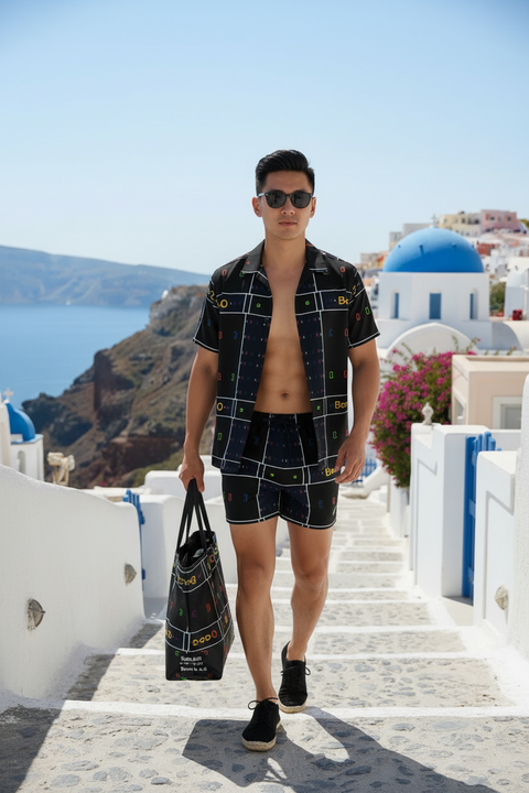 'Blackout' Men's Recycled Swimming Trunks