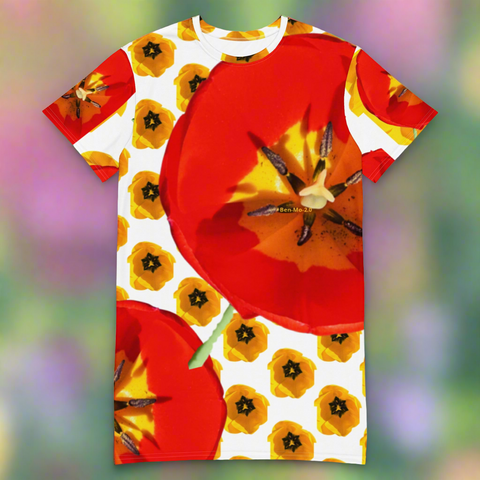 'Dua Tulipa' T-shirt Dress