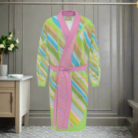 'Clover Striper' Dressing Gown