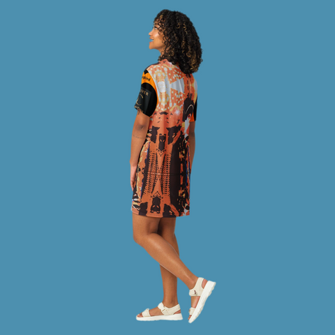 Caringkind ‘Two Halves’ Camo T-Shirt Dress