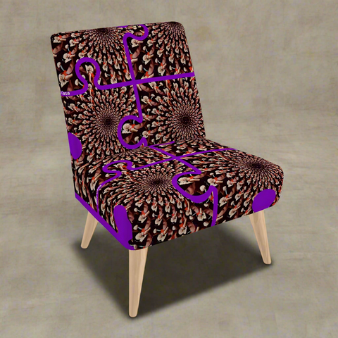 BM2-Casa 'Purple Peacock' Occasional Chair