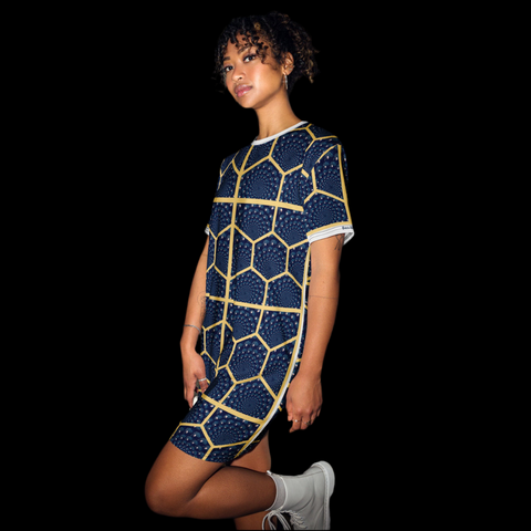 'Honeycomb Ben' T-Shirt Dress