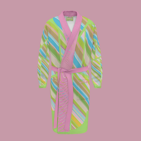 'Clover Striper' Dressing Gown