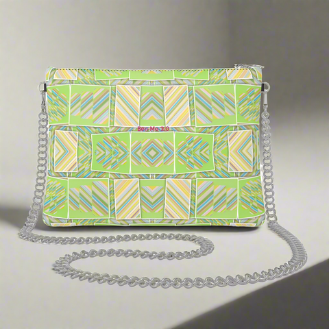 'Clover Striper' Leather Crossbody Bag