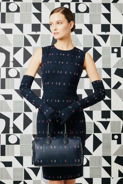 'Blackout Blueprint' Bodycon Dress