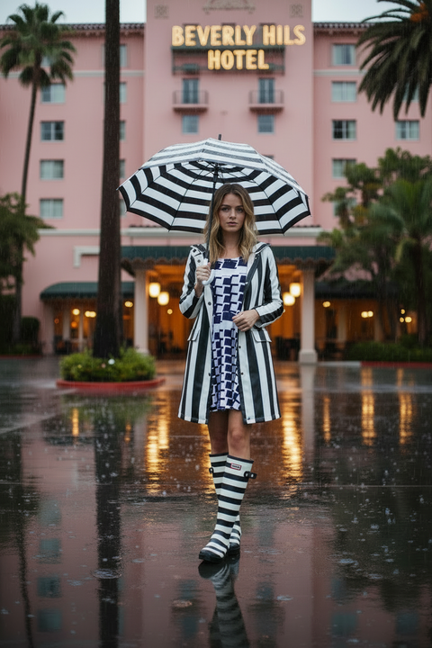'Checkered Past' Cotton Skater Dress