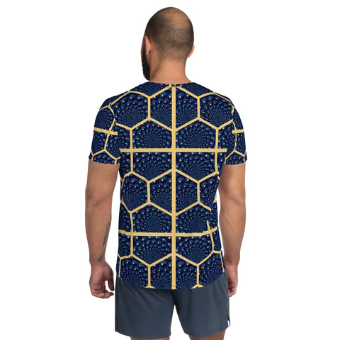 'Honeycomb Ben' All-Over Print Men's Athletic T-shirt