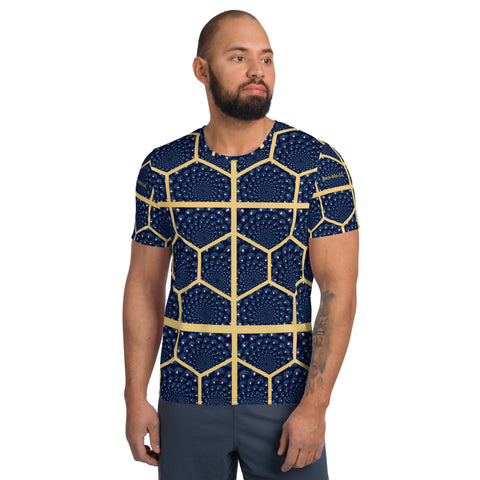 'Honeycomb Ben' All-Over Print Men's Athletic T-shirt