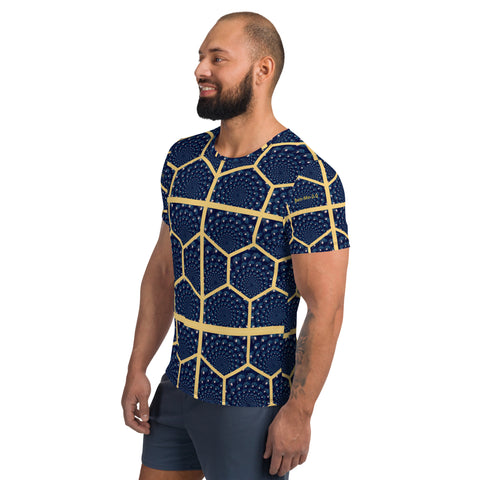 'Honeycomb Ben' All-Over Print Men's Athletic T-shirt