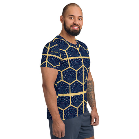 'Honeycomb Ben' All-Over Print Men's Athletic T-shirt