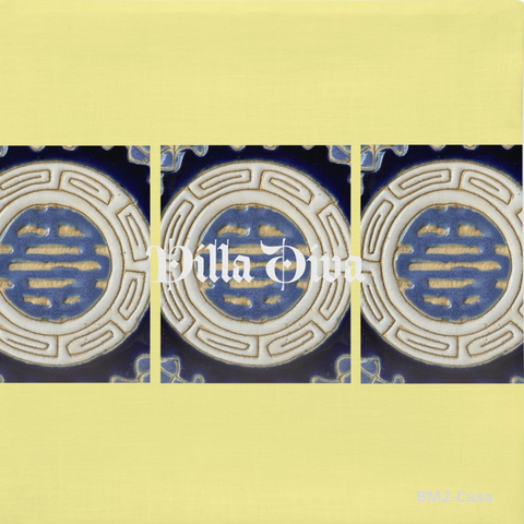'Villa Diva' Pale Yellow 3cm Premium Pillow Case-SAMPLE