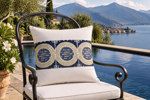 'Villa Diva' White 3cm Premium Pillow Case-SAMPLE