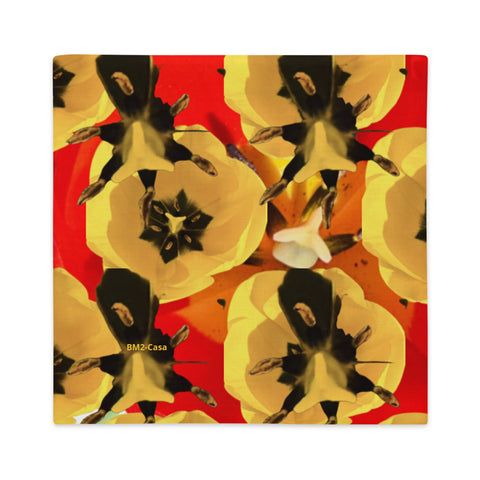 BM2-Casa 'Dua Tulipa' Premium Pillow Case