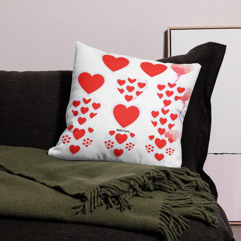 BM2-Casa: Hearts Premium Pillow Case