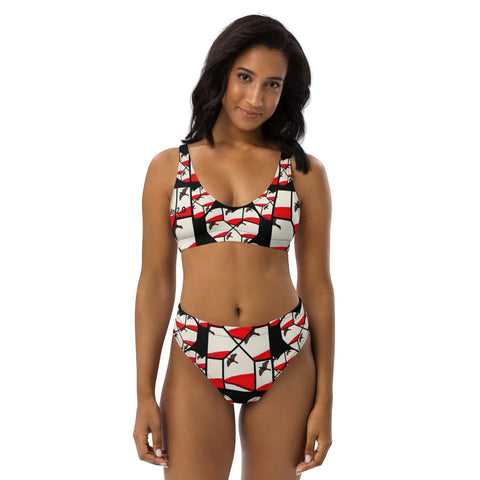 'Bird On High' Recycled High-Waisted Bikini