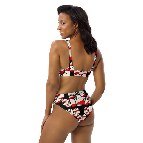 'Bird On High' Recycled High-Waisted Bikini