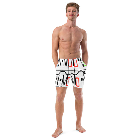 'Ben-Mo-2.0 Logo' Men's recycled swim trunks